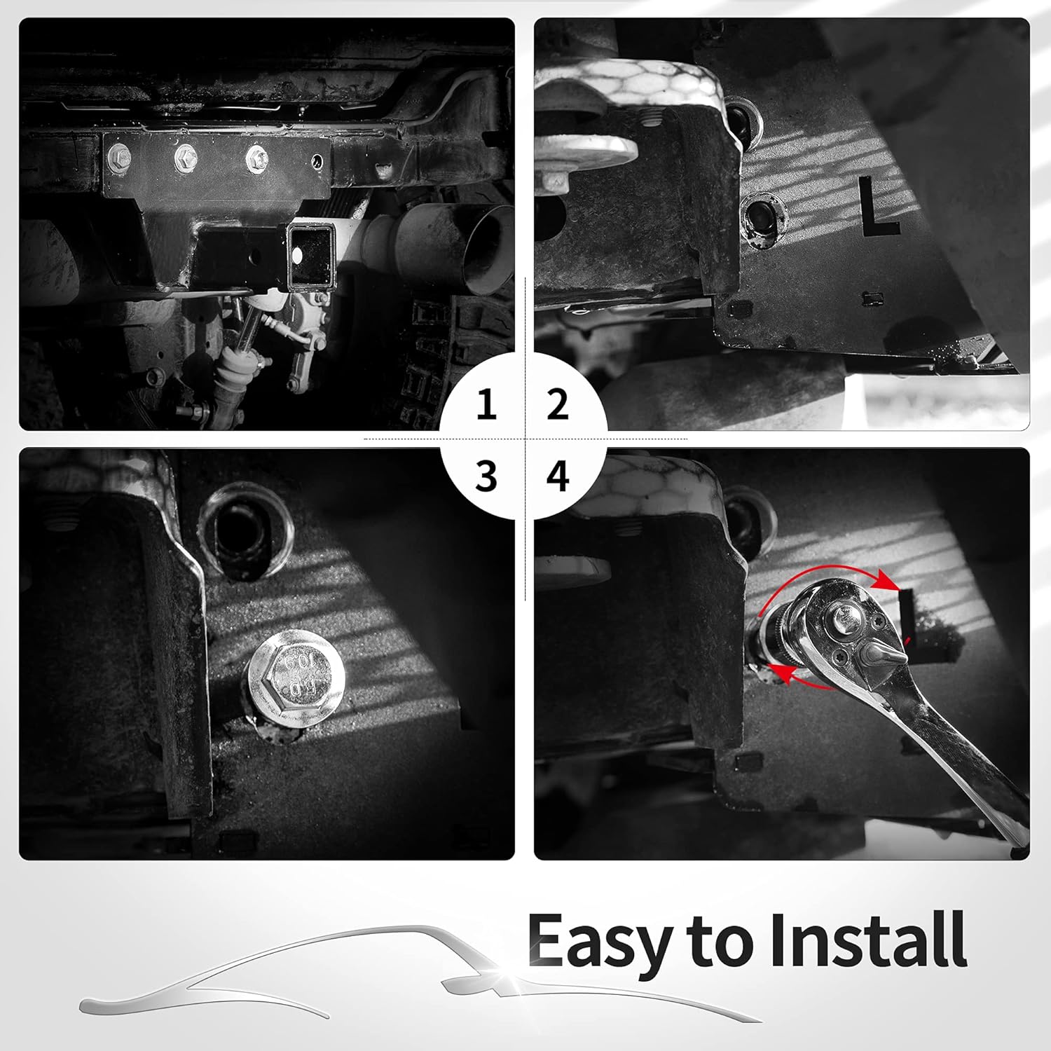 OEDRO Rear Bumper Compatible with 2007-2018 Jeep Wrangler JK & JKU Unlimited, Full Width Back Bumper w/ 2x LED Lights & 2x D-Rings & Hitch Receiver & Paintable Armor