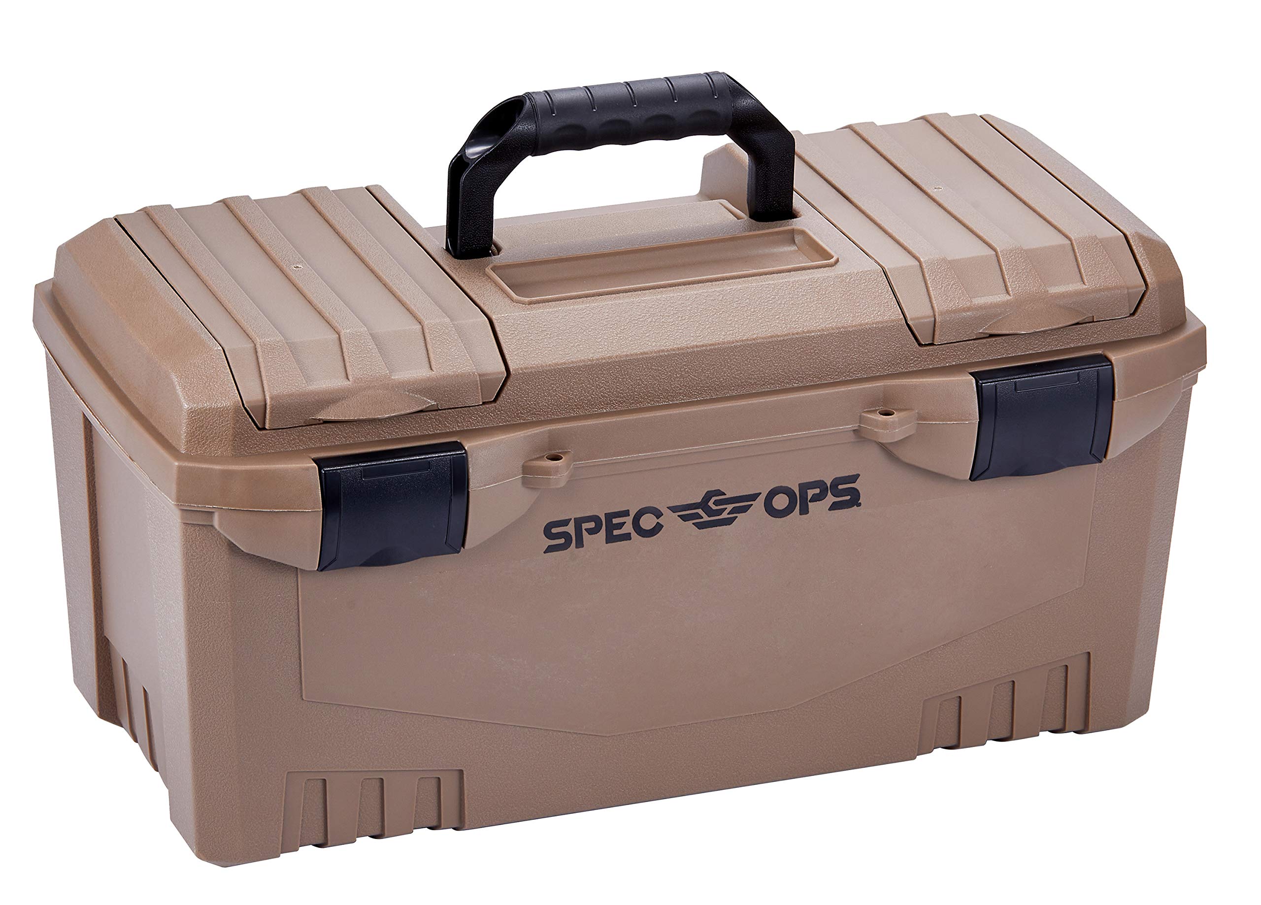 Spec Ops Tools Portable Tool Box with Removable Tray, Made in USA, Military-Grade Composite Case, 3% Donated to Veterans, Flat Dark Earth