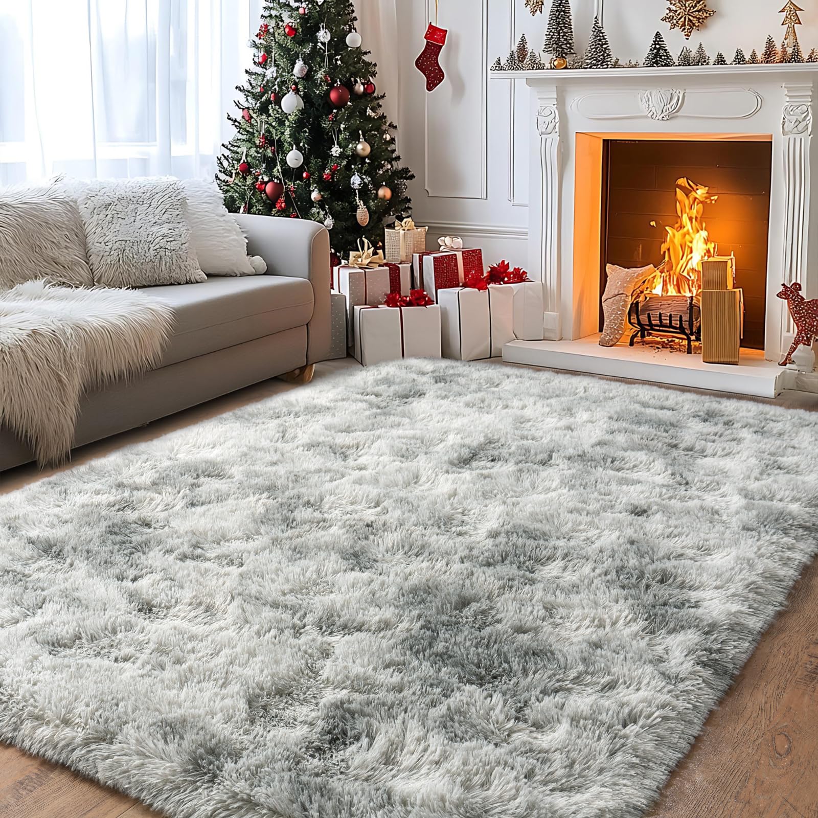 Pionblank Large Rug for Living Room 6x9 Feet, Modern Soft Shag Area Rug, Plush Fuzzy Carpet for Bedroom Girls Boys Room Home Nursery Teens Dorm Decor,
