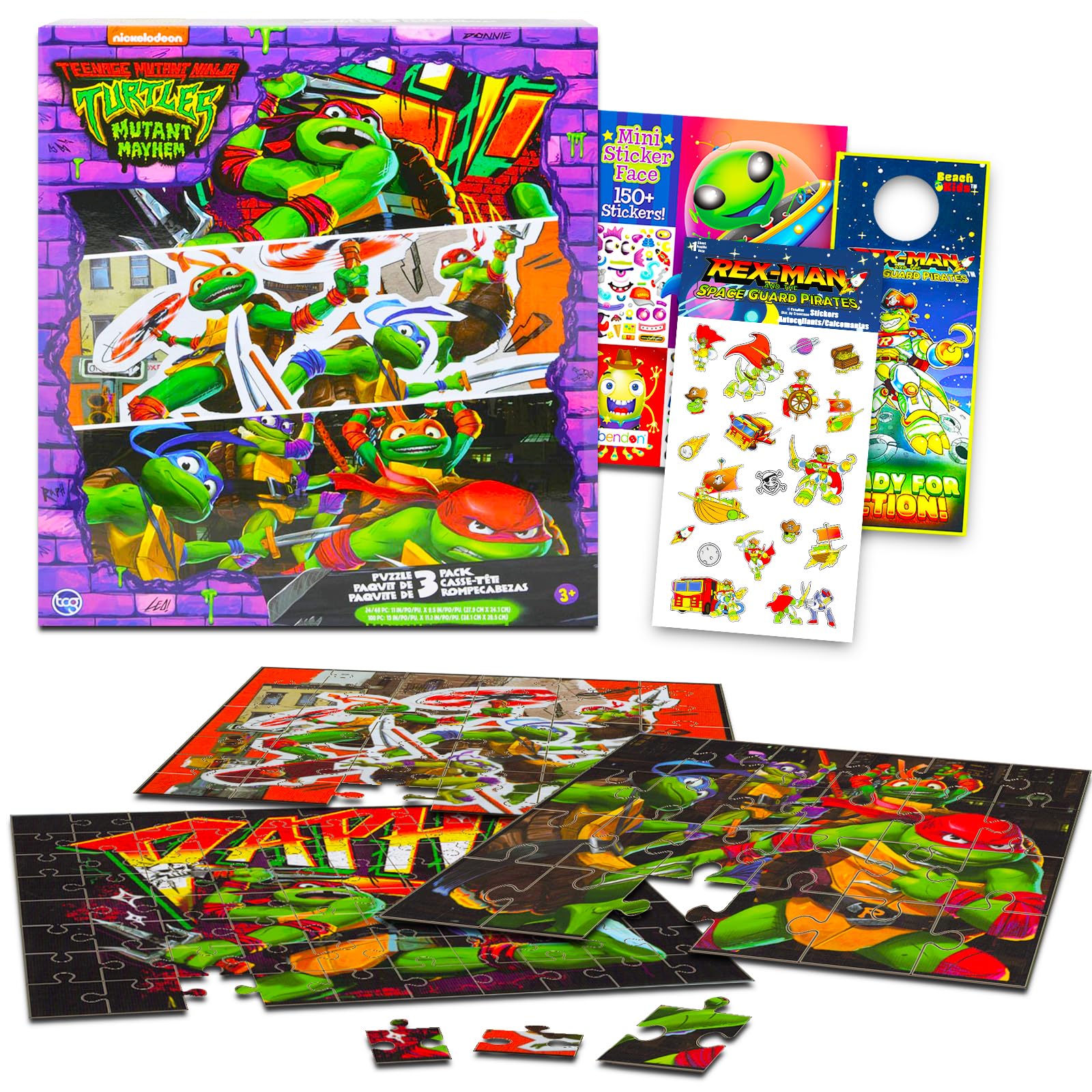 Amazon.com: Teenage Mutant Ninja Turtles Puzzle Sets for Kids