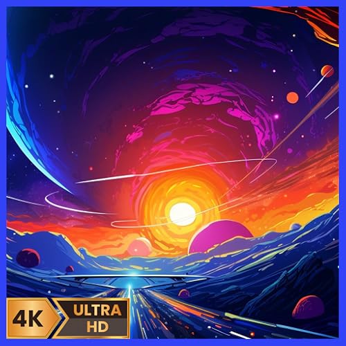 リラックスできる宇宙旅行 - テレビ用の美しい星雲と深宇宙のシーン。