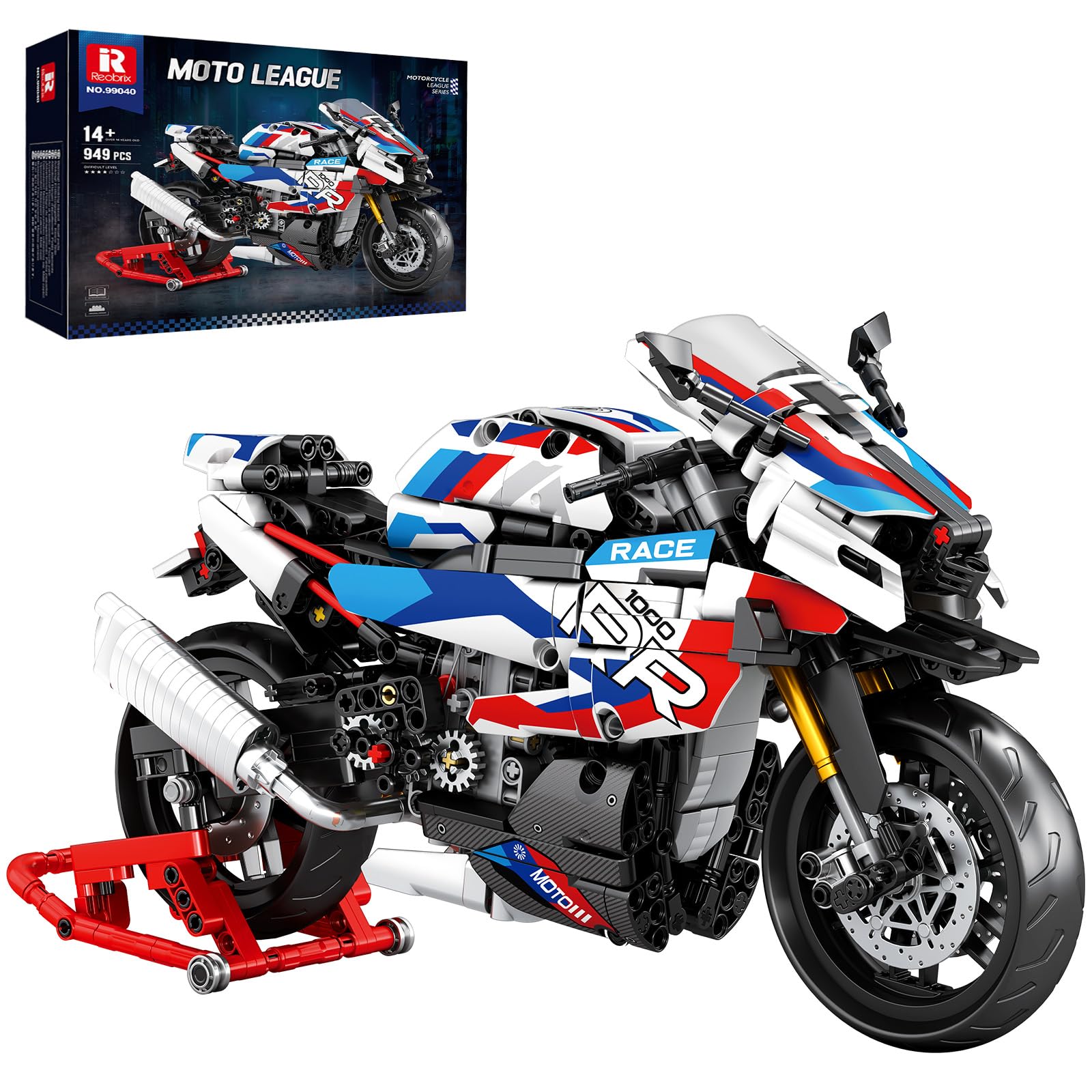 Amazon.com: Reobrix Motorcycle 1000 RR Technic Building Set for