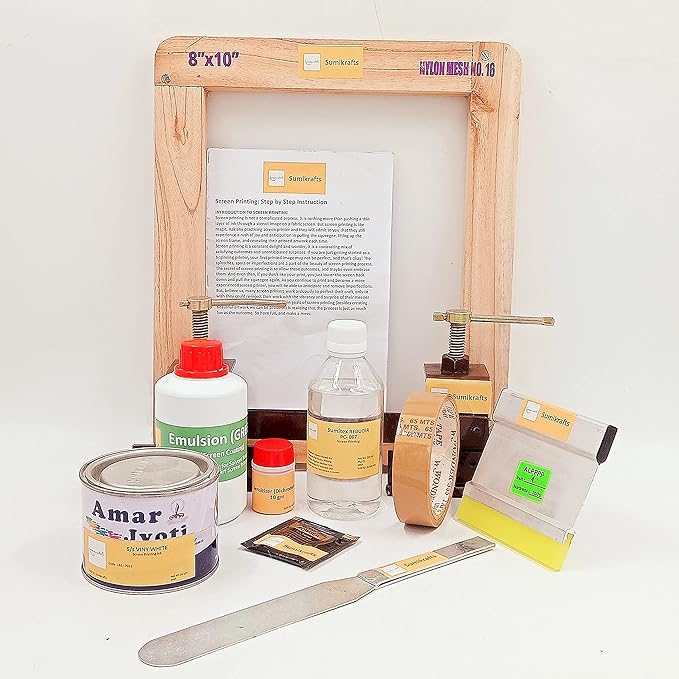 sumikrafts Screen Printing Kit for Beginners Screen Printing Ink Viny