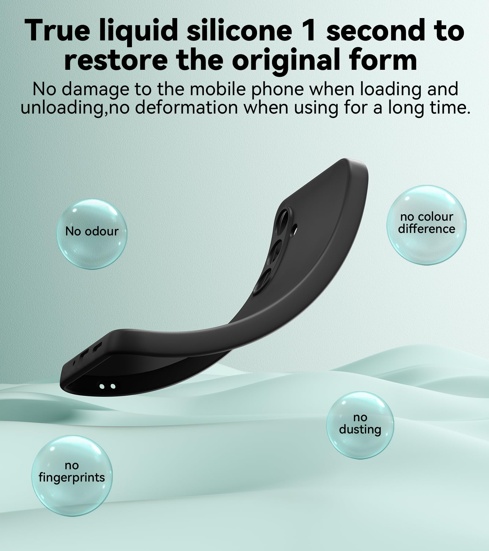 FLLAO Cover Compatibile con Samsung Galaxy A16 5G/4G con 2 Pellicola Vetro Temperato, Custodia Ultra Sottile Silicone TPU Morbido Case Protettivo Nero