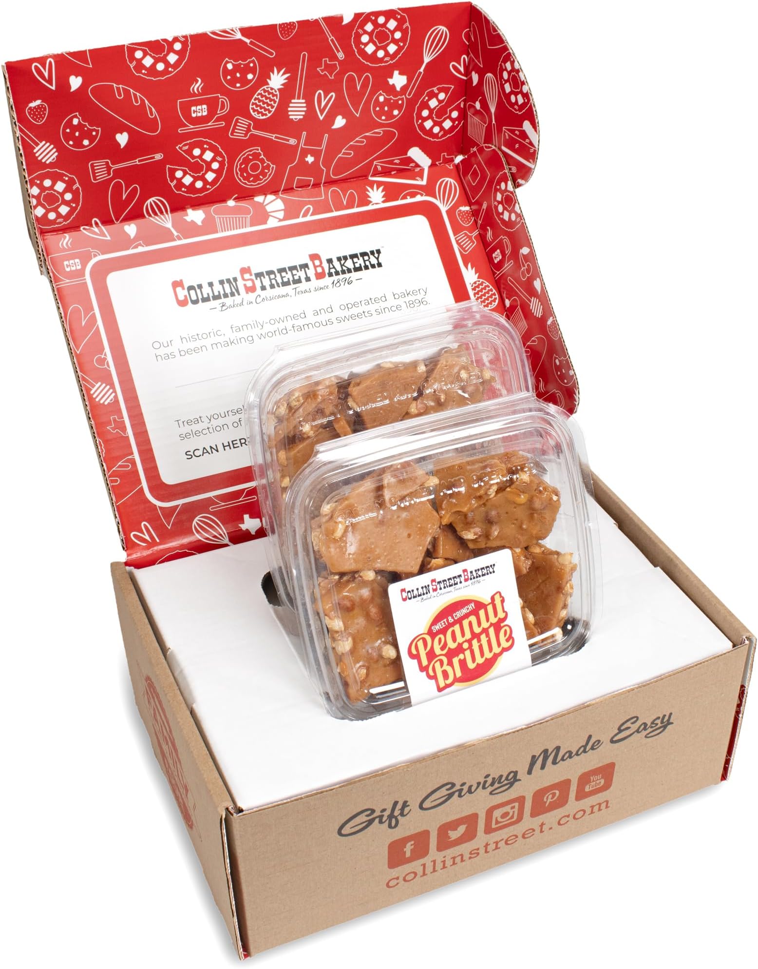 Collin Street BakeryHomestyle Texas Peanut Brittle Candy 2-Pack - Item 2721 (28oz)