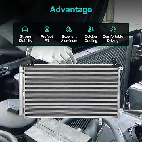 Miniatura 4 de SCITOO 30051 Condenser Air Conditioning AC Condenser Compatible for 2017-2020 for Toyota Sienna 3.5L