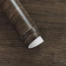 Boobest Dark Brown Wood Grain Contact Paper 15.7"x196.8" Wood Wallpaper