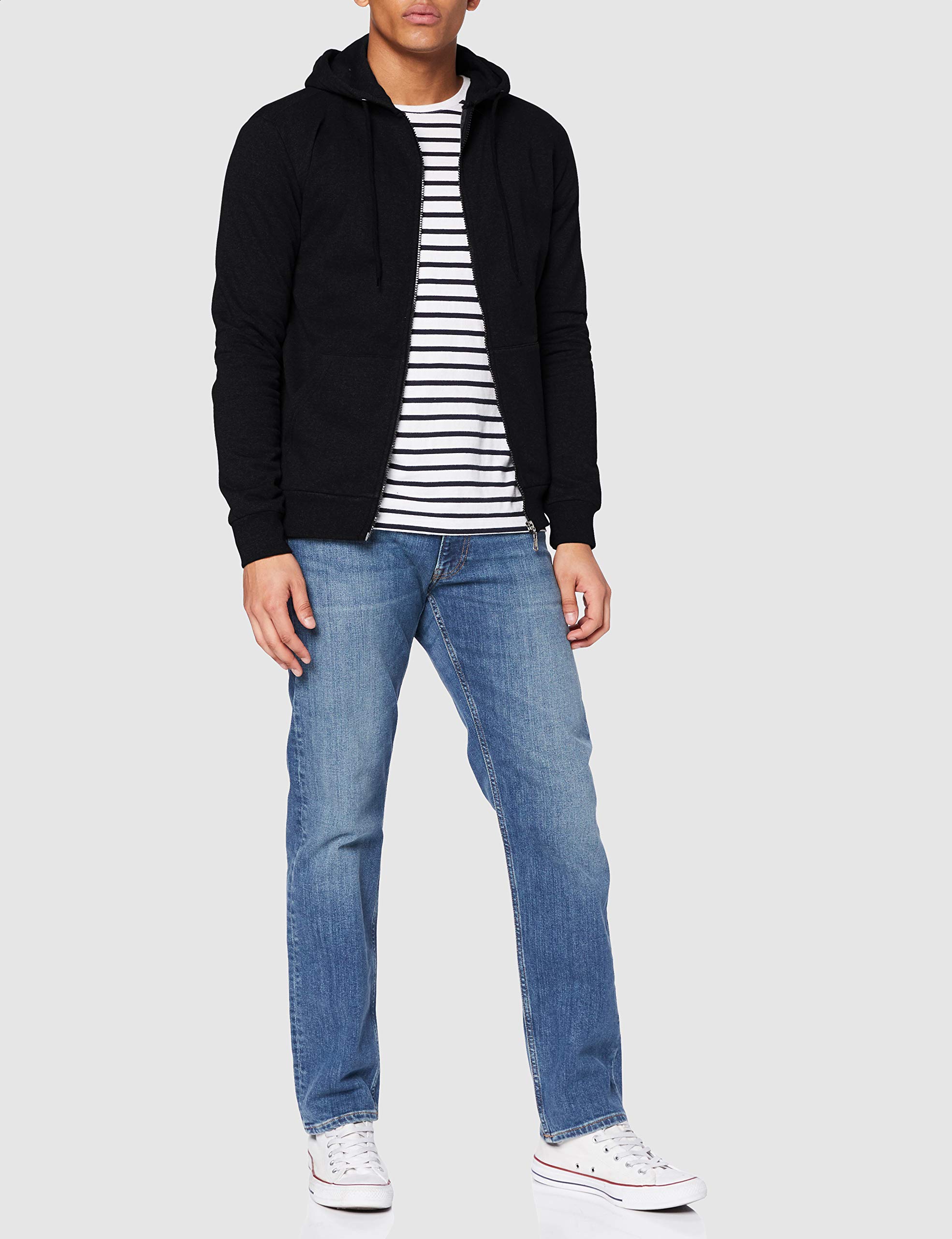 FM London Sudadera con Cremallera para Hombre - Sudadera con Cremallera Ideal para Ropa Casual y Deportiva