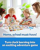 Vista 4 de Reloj de madera Coogam para enseñar el tiempo, juguete de reloj analógico digital con tablero de contar el tiempo, juego de mesa, juguete educativo