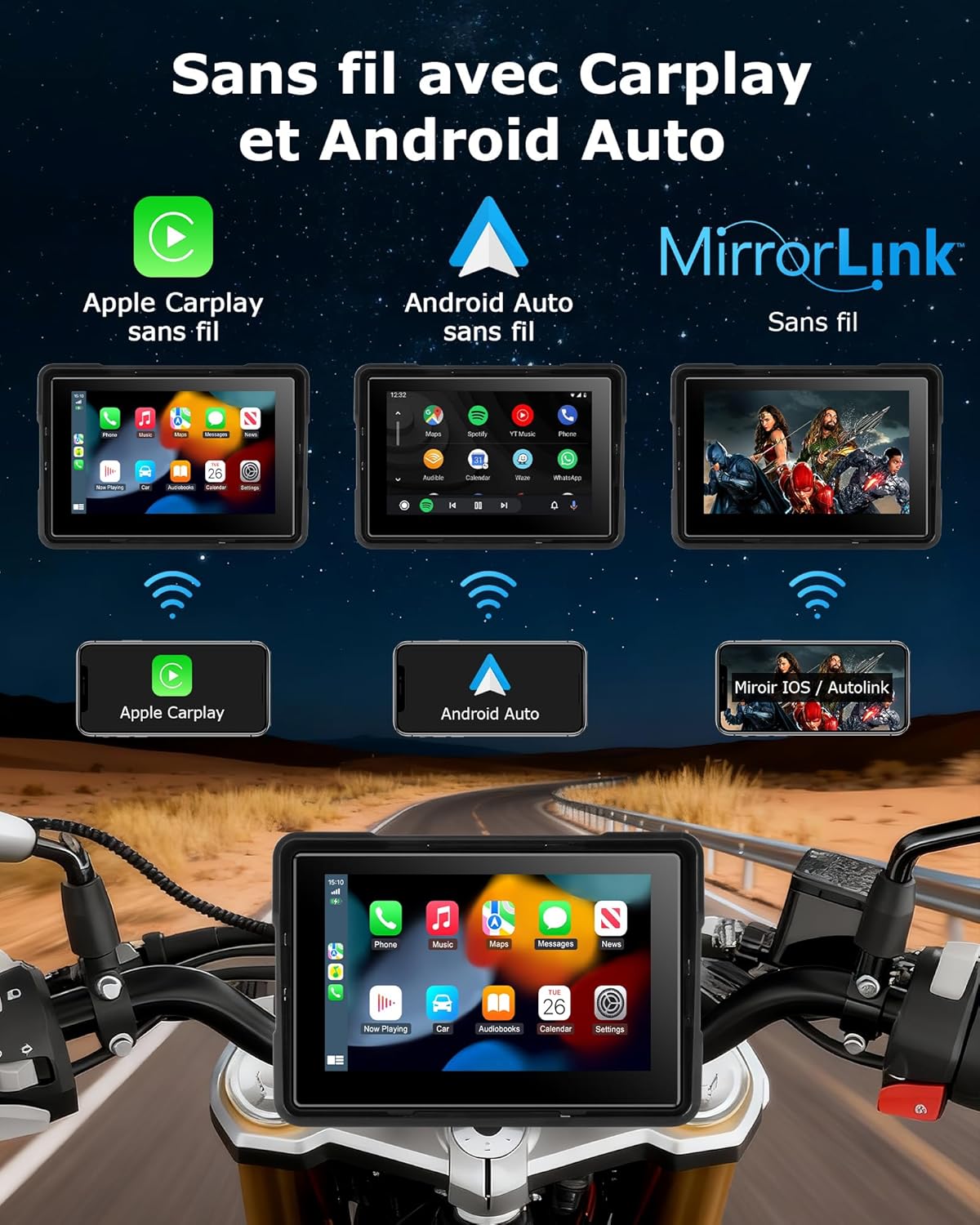 Jansite display showing music playback interface.