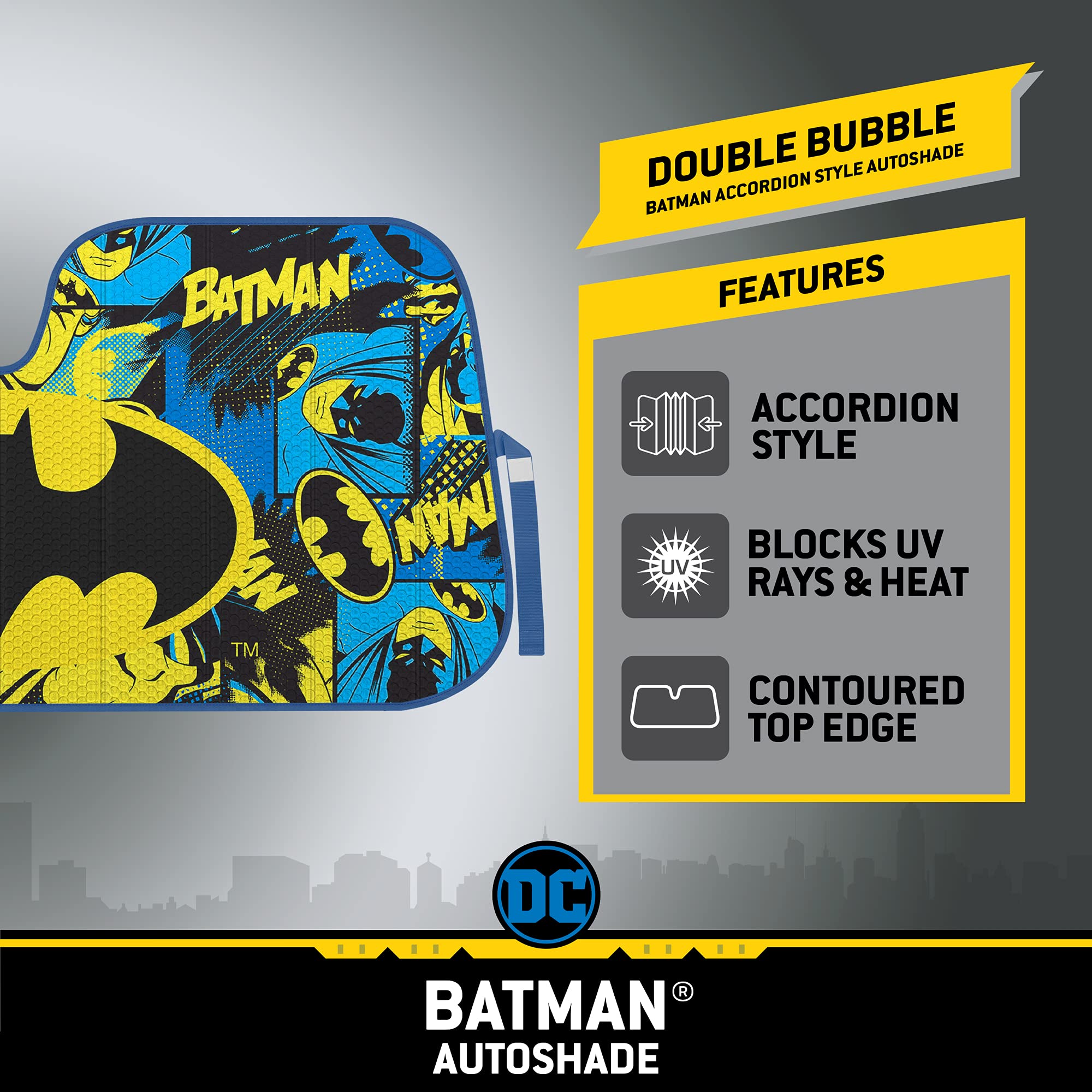 Amazon.com: BDK Warner Bros DC Comics Classic Batman Car Window