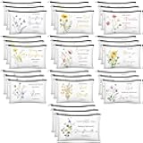 30 Pcs Christian Gift for Women Bulk Religious Cosmetic Bags Christmas Inspirational Bible Verse Pencil Pouch Makeup Bags with Zipper for Travel Women Mother Church Favors(Flower Style)