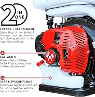 Vista 4 de Mochila turbo Tomahawk Power con nebulizador para mosquitos, soplador de hojas con tanque de 14 litros para control de plagas