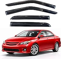 Vista 333 de KPY Moldura deflectora de viento con protección contra la lluvia compatible con GMC Terrain 2018-2023, 4 unidades, para ventana lateral, autoadhesiva