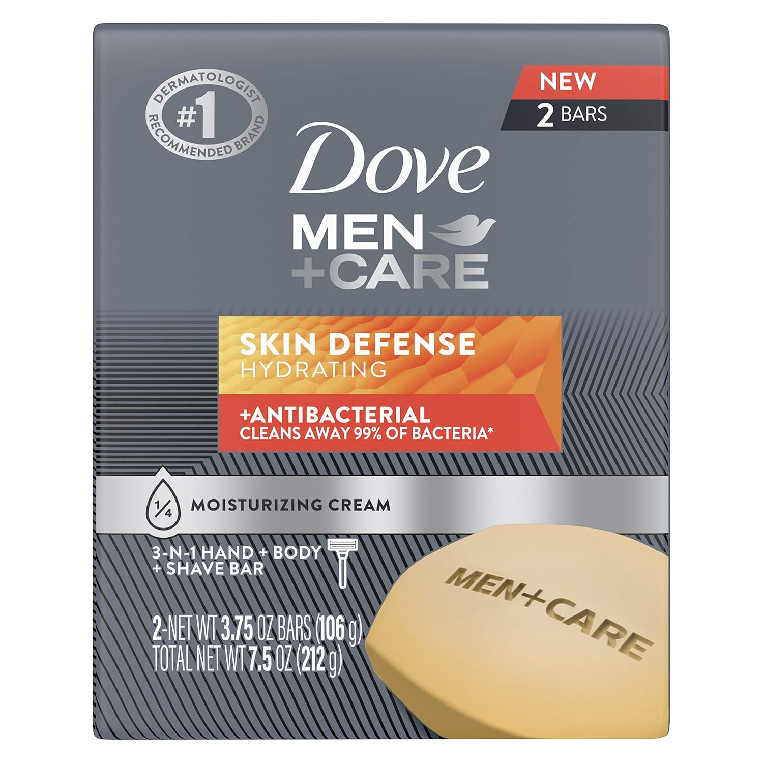Dove Men+Care Soap Bar For Smooth and Hydrated Skin Care