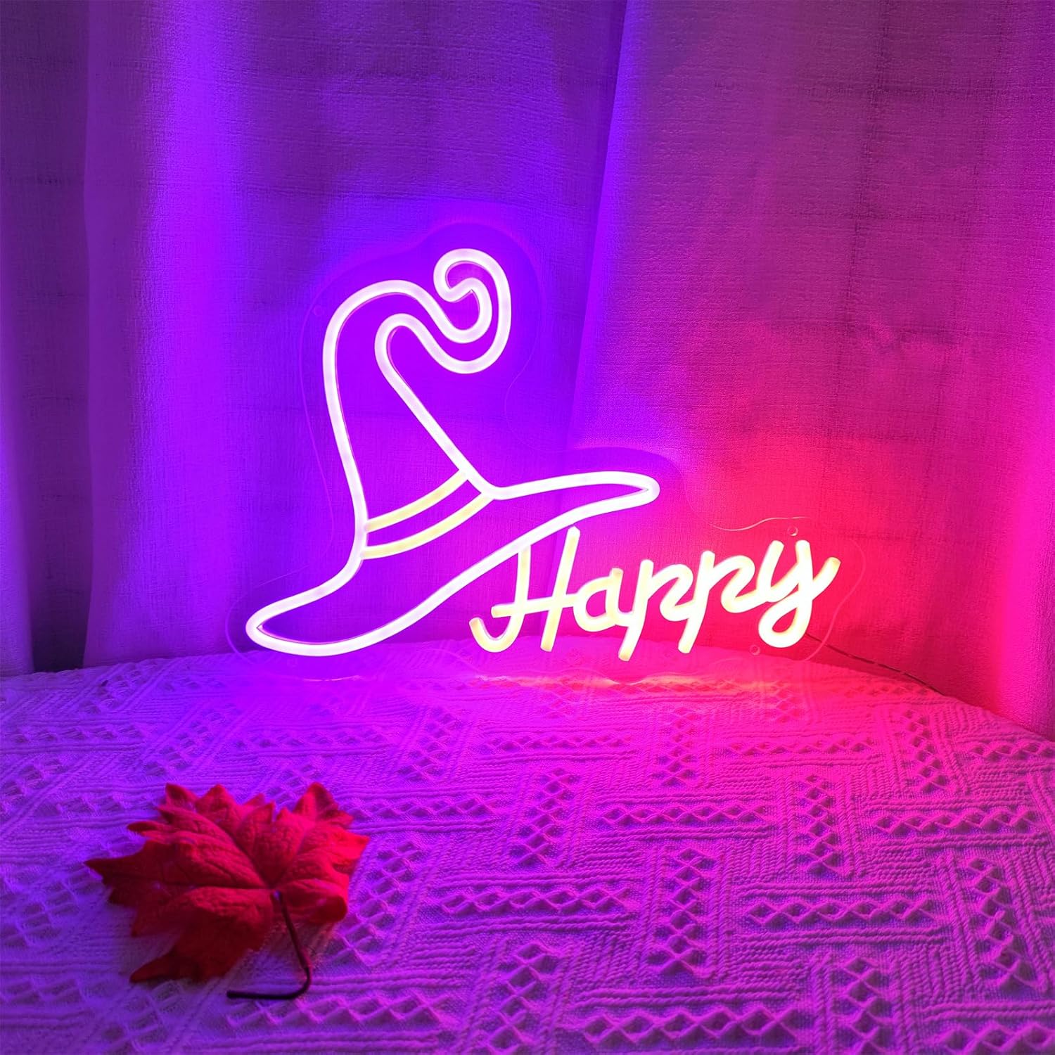 Ghost Neon Sign for Wall Decor,Ghost Decoration Neon Lights for Party Family Wall Decor Cute Halloween Neon Signs Gift Engagement Birthday Wedding Party,SIGNVIA,Size:40 * 30cm