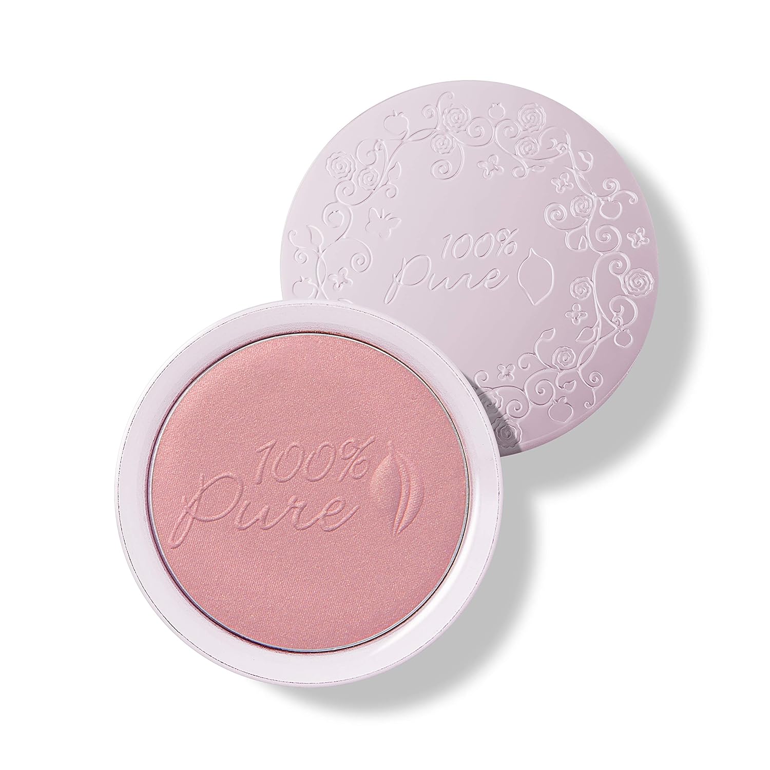 100% PURE Powder Blush (Fruit Pigmented), Chiffon, Soft Shimmery Finish, Nourishes Skin w/Rosehip Oil, Cocoa Butter, Natural Makeup (Soft Pink) – 1.81 oz 100% PURE Powder Blush (Fruit Pigmented), Chiffon, Soft Shimmery Finish, Nourishes Skin w/Rosehip Oil, Cocoa Butter, Natural Makeup (Soft Pink) – 1.81 oz
