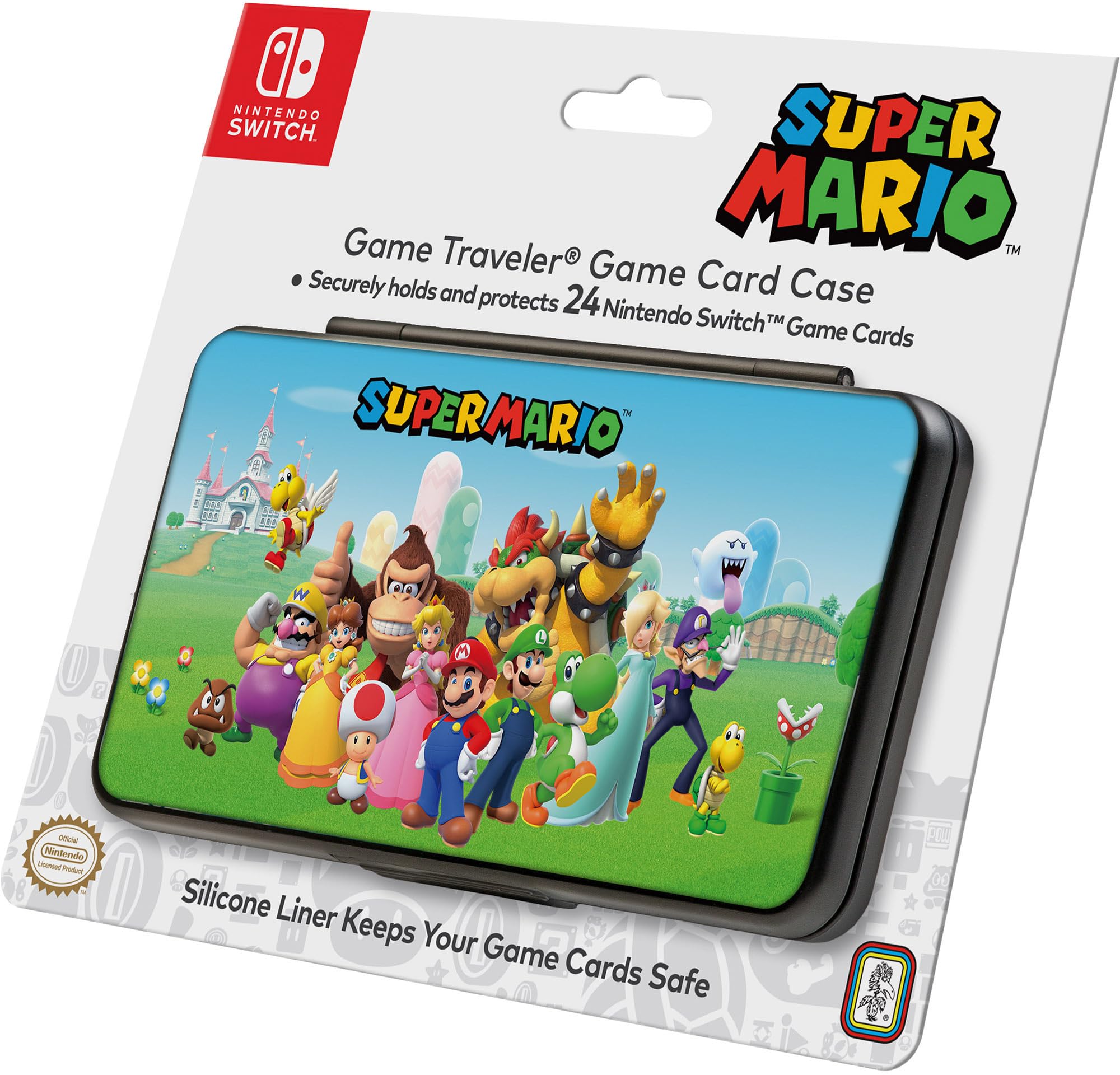 RDS Funda para Nintendo Switch, Super Mario, con Capacidad para 24 Naipes y 4 Cartas microSD, Multicolor, Multicolor