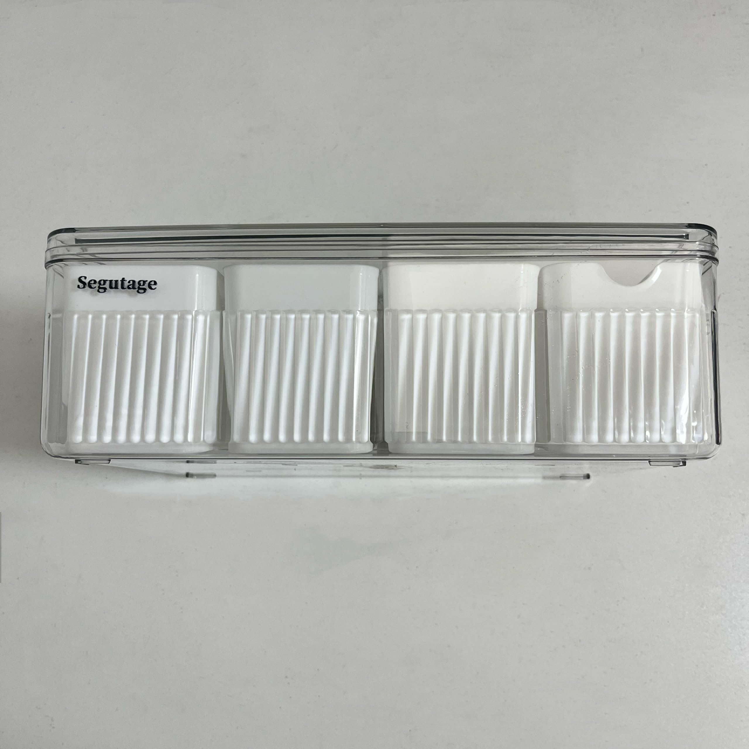 Vassoio portatile per snack con coperchio, 6 scomparti, trasparente, per frutta secca e snack, contenitore da cucina per snack e frutta