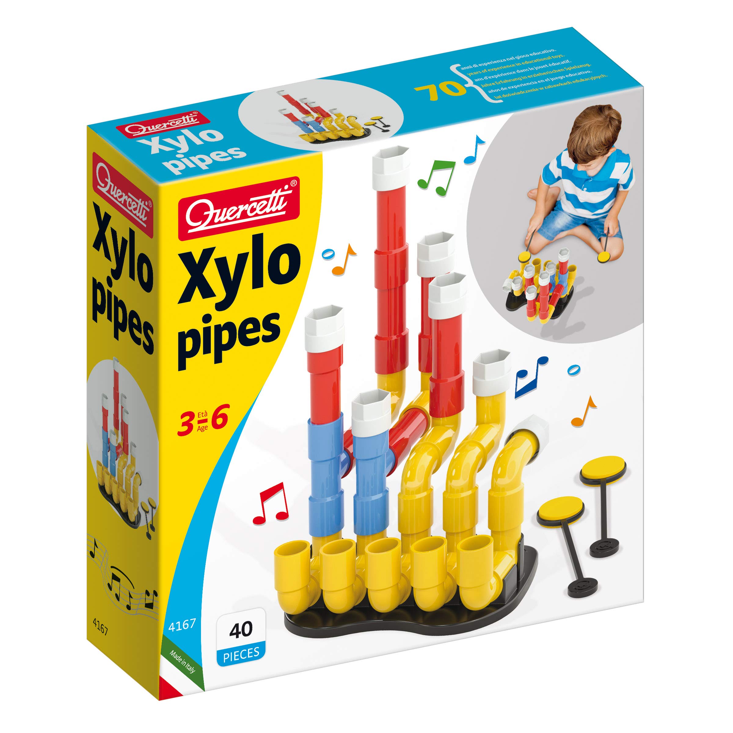 Amazon.com: Quercetti Xylopipes Musical Construction Toy - 40