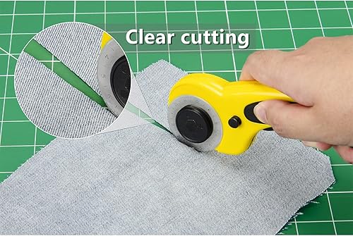 Miniatura 5 de worklion Alfombrilla de corte autorreparable de 36 x 48 pulgadas para costura, corte de tela, corte giratorio, antideslizante de 5 capas como parte