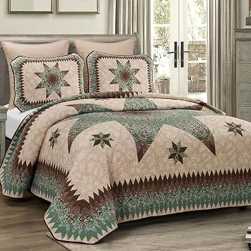 Black Forest Decor Southwestern Star Quilt Bed Set