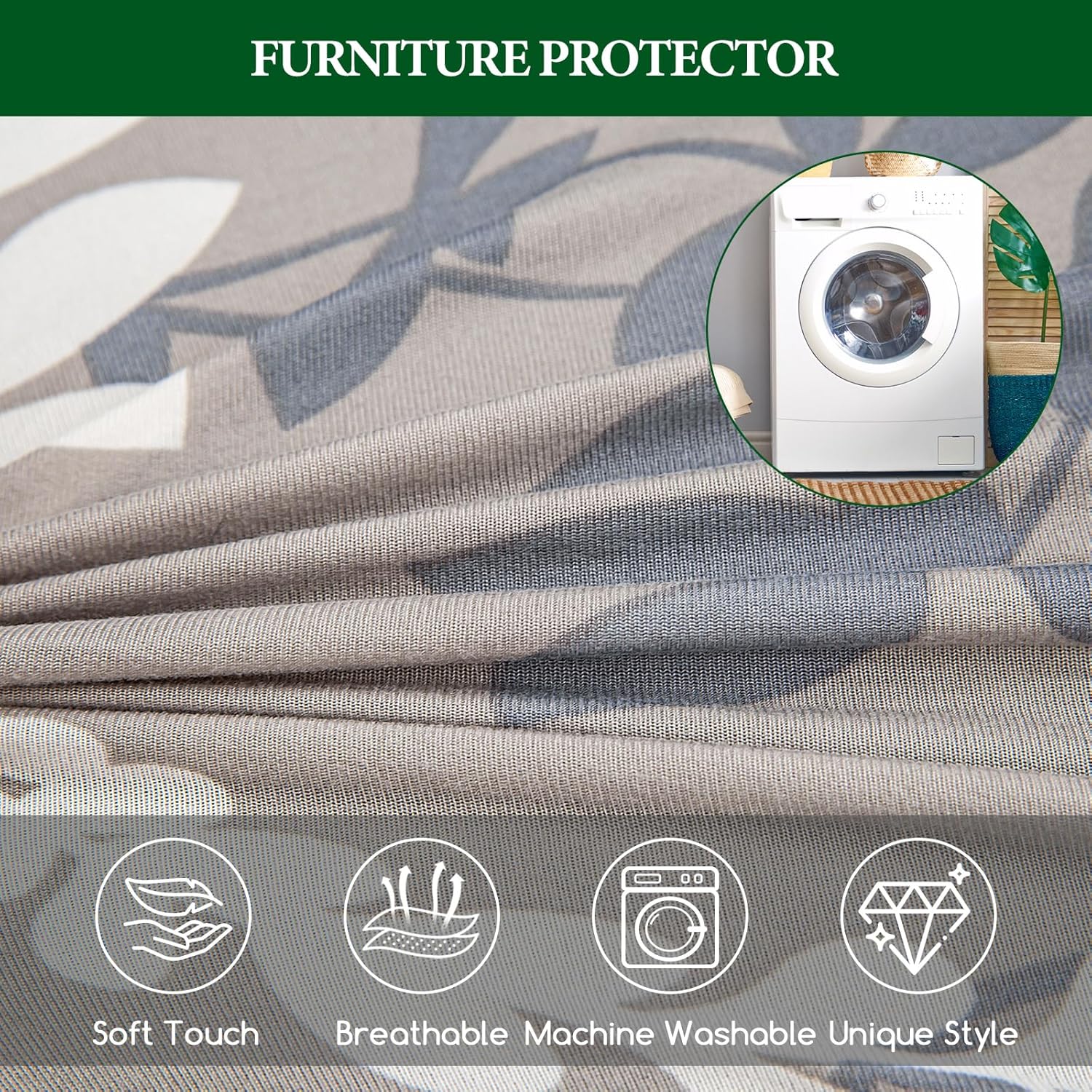 HAOYONG Banquet Armchair Slipcover Stretch Chair Covers with Arms 1-Piece Stretch Mid Century Modern Armchair Covers Removable Washable Anti-Slip Furniture Protector for Living Room