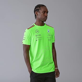 MERCEDES AMG PETRONAS F1 Men's 2024 Team Set Up T-Shirt - Green - Size: XXL