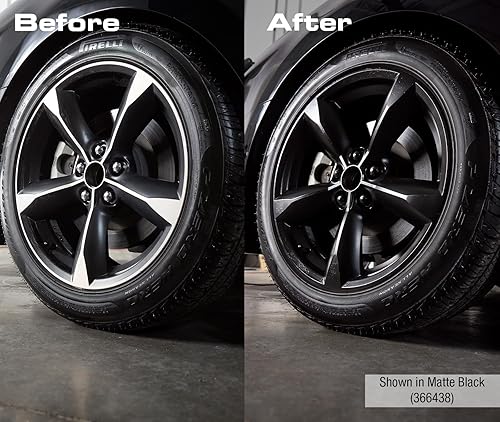 Miniatura 4 de Rust-Oleum 368076 Pintura en aerosol para ruedas de alto rendimiento, 11 onzas, negro brillante