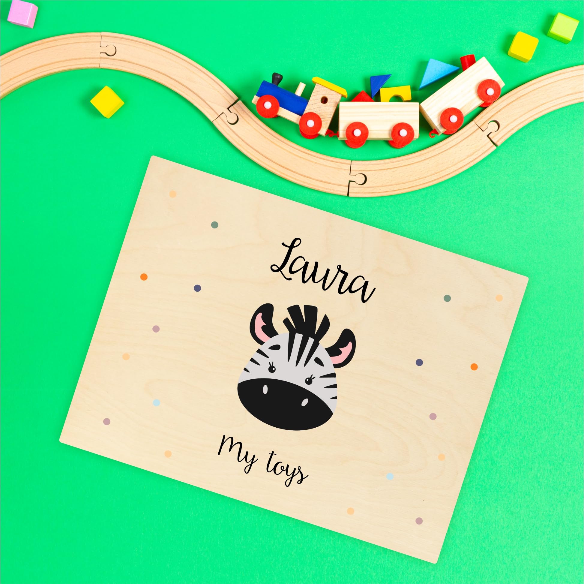 Creative Deco Scatola Ricordo Bambini Personalizzata, Zebra