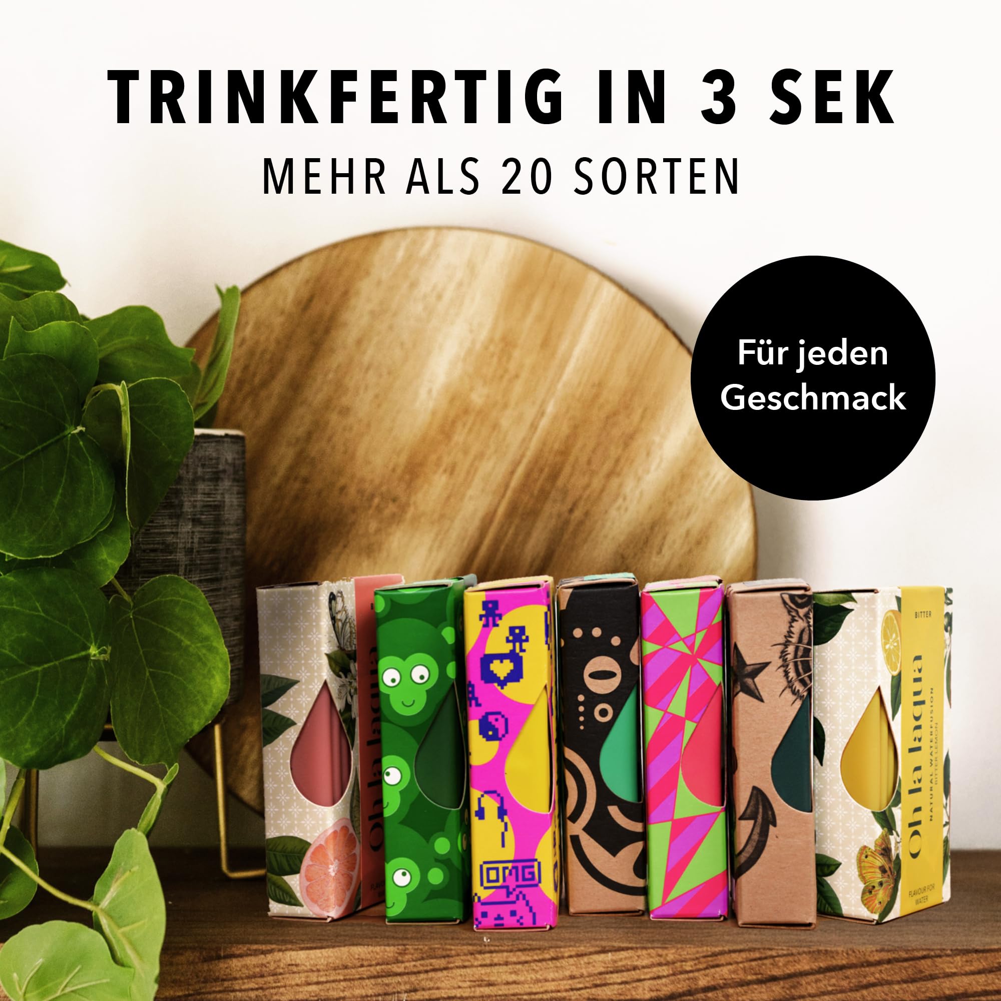 Oh la laqua - 12 Reasons Why - 120 Sticks - Wasser mit Geschmack - Ohne Zucker - Ohne Süßstoff - 12 Flavours - Infused Water - 100% Natürlich - Vegan