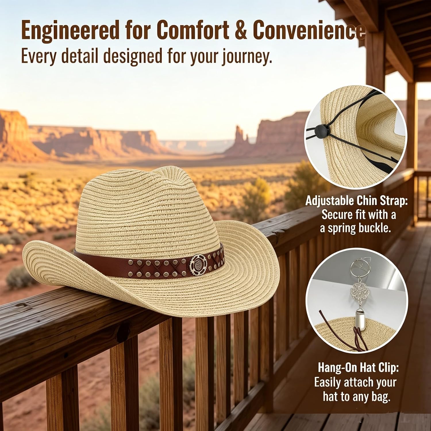 Unisex Straw Sun Hat Western Cowboy Cowgirl Hat Roll UP Straw Cowboy Hats UV Protection Summer Sun Beach Hats