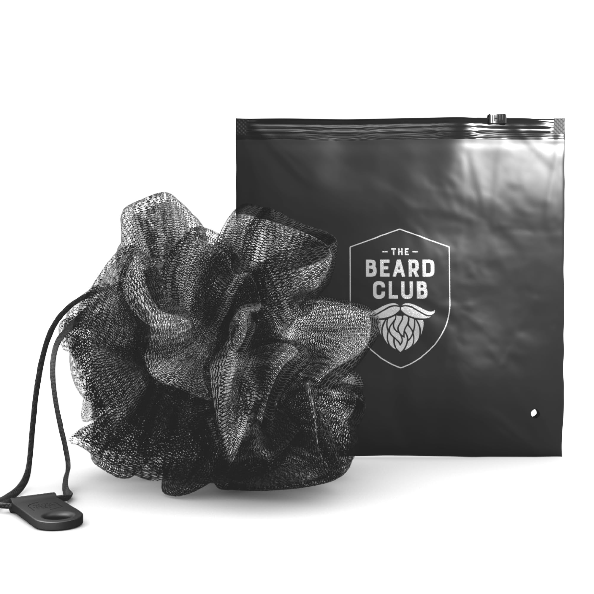 The Beard Club Premium Exfoliating Loofah Sponge - Soft Shower Body Scrubber for Men & Women, Large Bath Loofah for Luxurious Skin Care, Durable