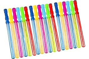 oojami 18 Pack Bubble Wands - 14 Inches Assortment of Colors