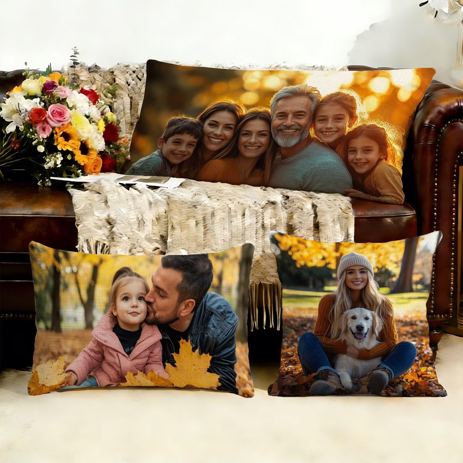 Cojin Personalizado Foto a Doble Cara 60x180cm - Cojines Exterior,Funda de Almohada Impermeable - Regalo Original para San Valentín y Aniversario Parejas para Cama Sofa Terraza Salon Jardin J1-191