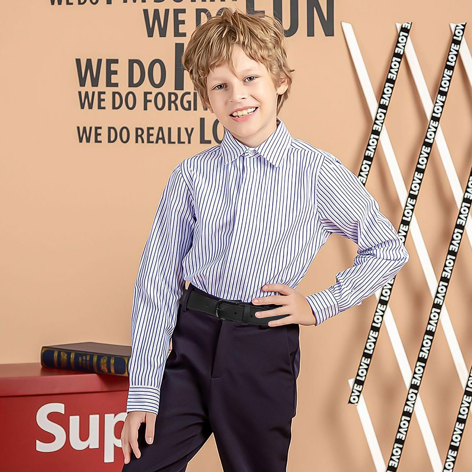 WELROG Elastischer Gürtel für Kinder Jungen - Kindergürtel jungen Verstellbarer Gürtel für Jungen und Mädchen Sport Gürtel für Teenager