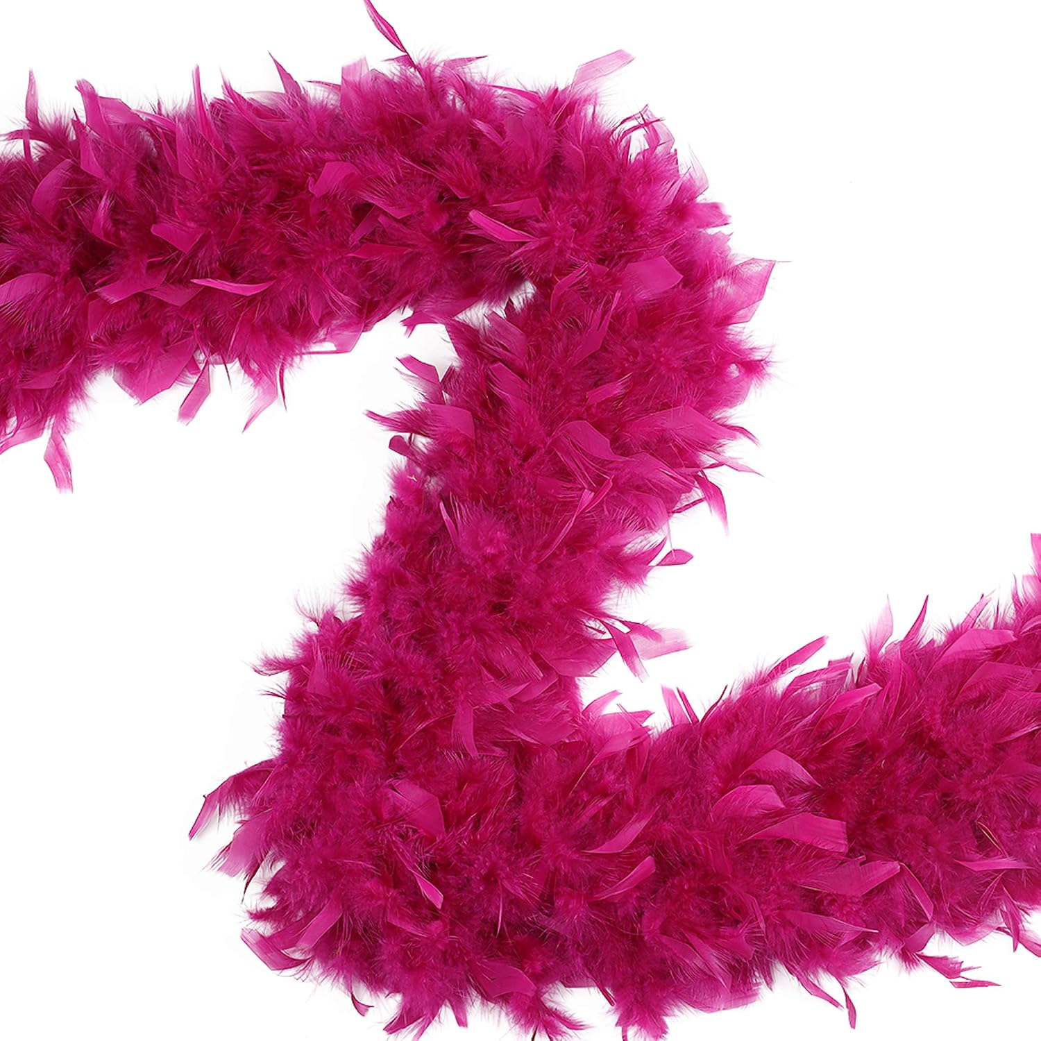 ZUCKER Feather Chandelle Boa - (72 Inch) Heavy Feather Boas for Adults - Roaring 20's Costume, Mardi Gras Party Boa