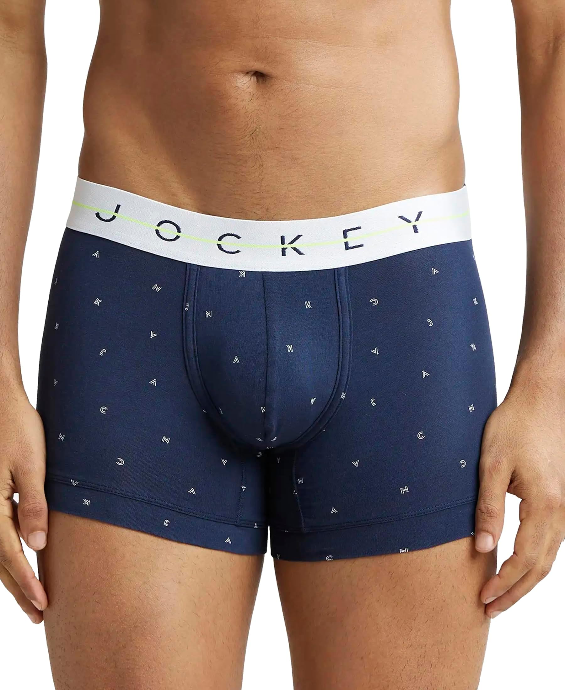 Jockey NY02 Men Super Combed Cotton Elastane Stretch Printed Trunk with Ultrasoft Waistband_(Prints May Vary)