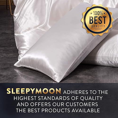 Miniatura 8 de Sleepymoon - Juego de funda de edredón de seda para cama doble, matrimonial, Queen, King, Poliéster, Rosado, Full Queen