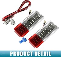 Vista 5 de Luz de puerta LED Panel Reflector de puerta Luz de advertencia Luz de advertencia F81Z-2523820-AA para Ford Excursion 2000-2005 Blanco Rojo LED