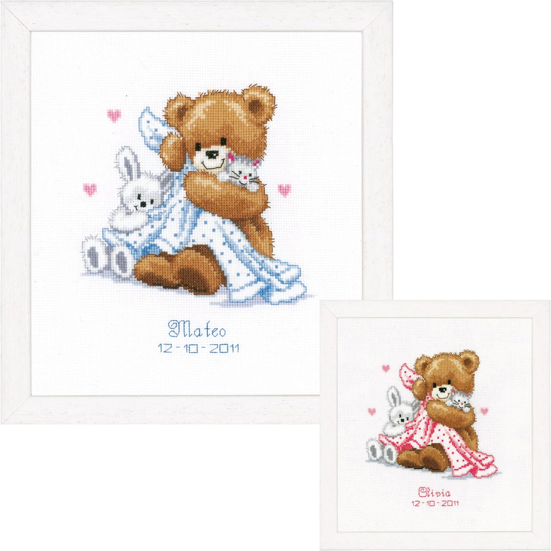 Kit Point De Croix Design Works – Tigre Blanc – 12 X 18 Cm – Neuf