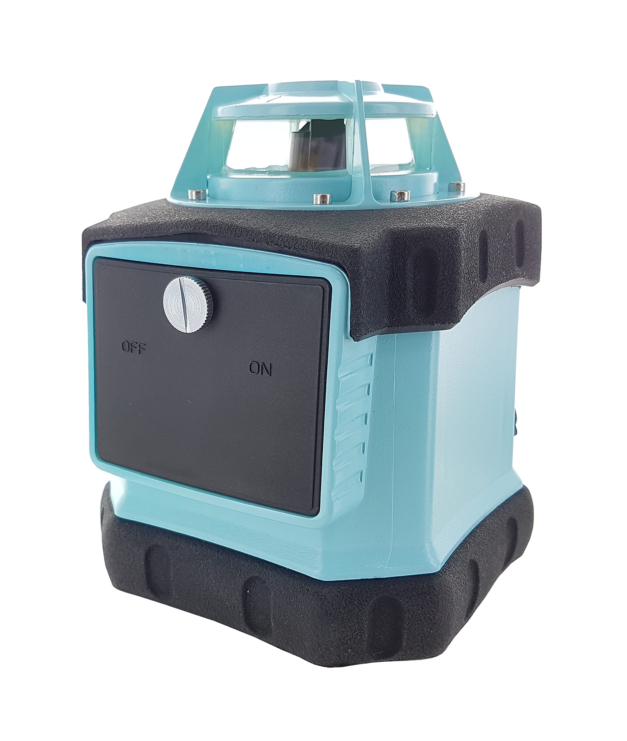 Laser rotante Q1 – laser rotativo autolivellante con raggio laser rosso, in valigetta grande (con treppiede, telecomando, ricevitore laser, piastra di livellamento, caricabatterie)