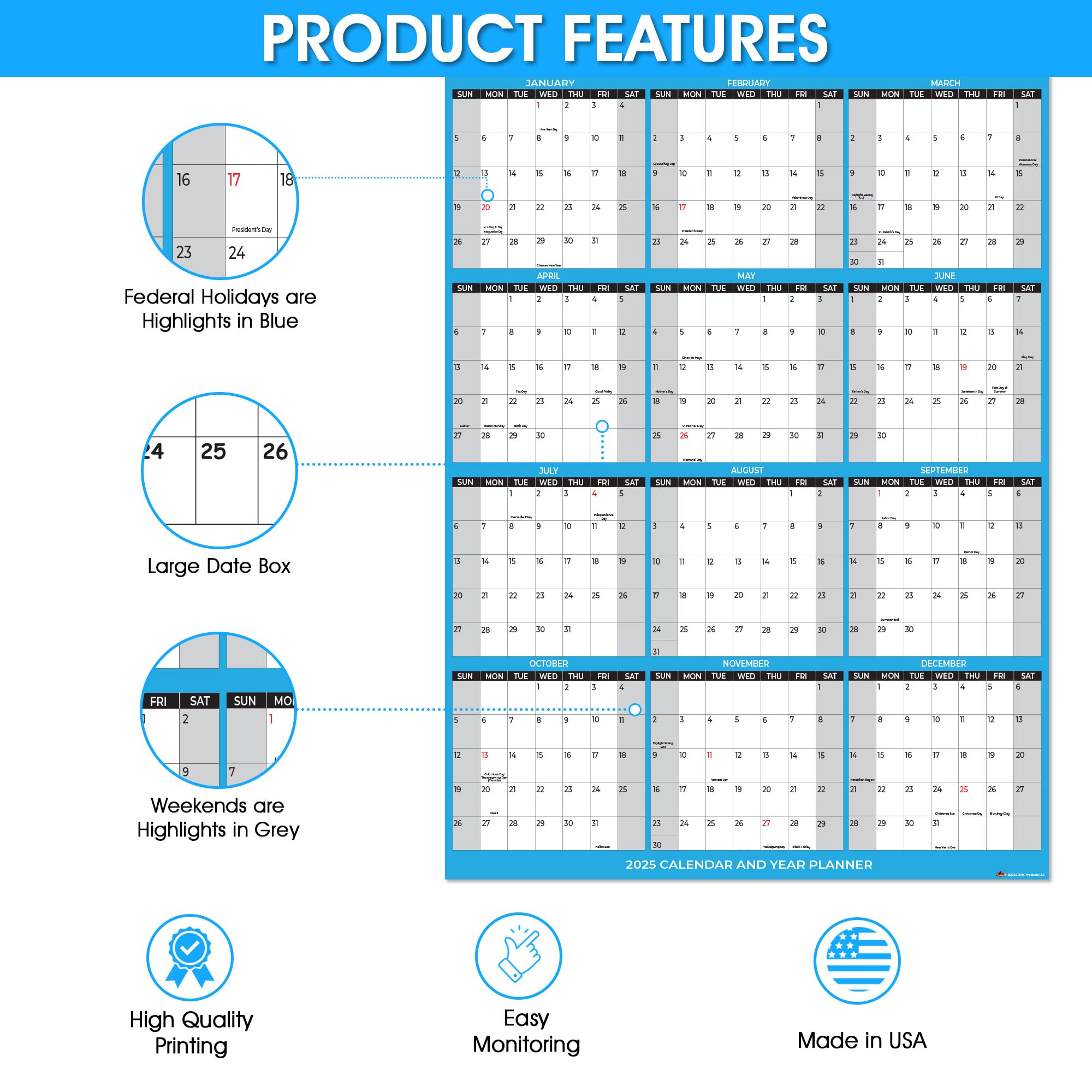 Calendario Borrable 2021, Planificador De Pared De Borrado En Seco