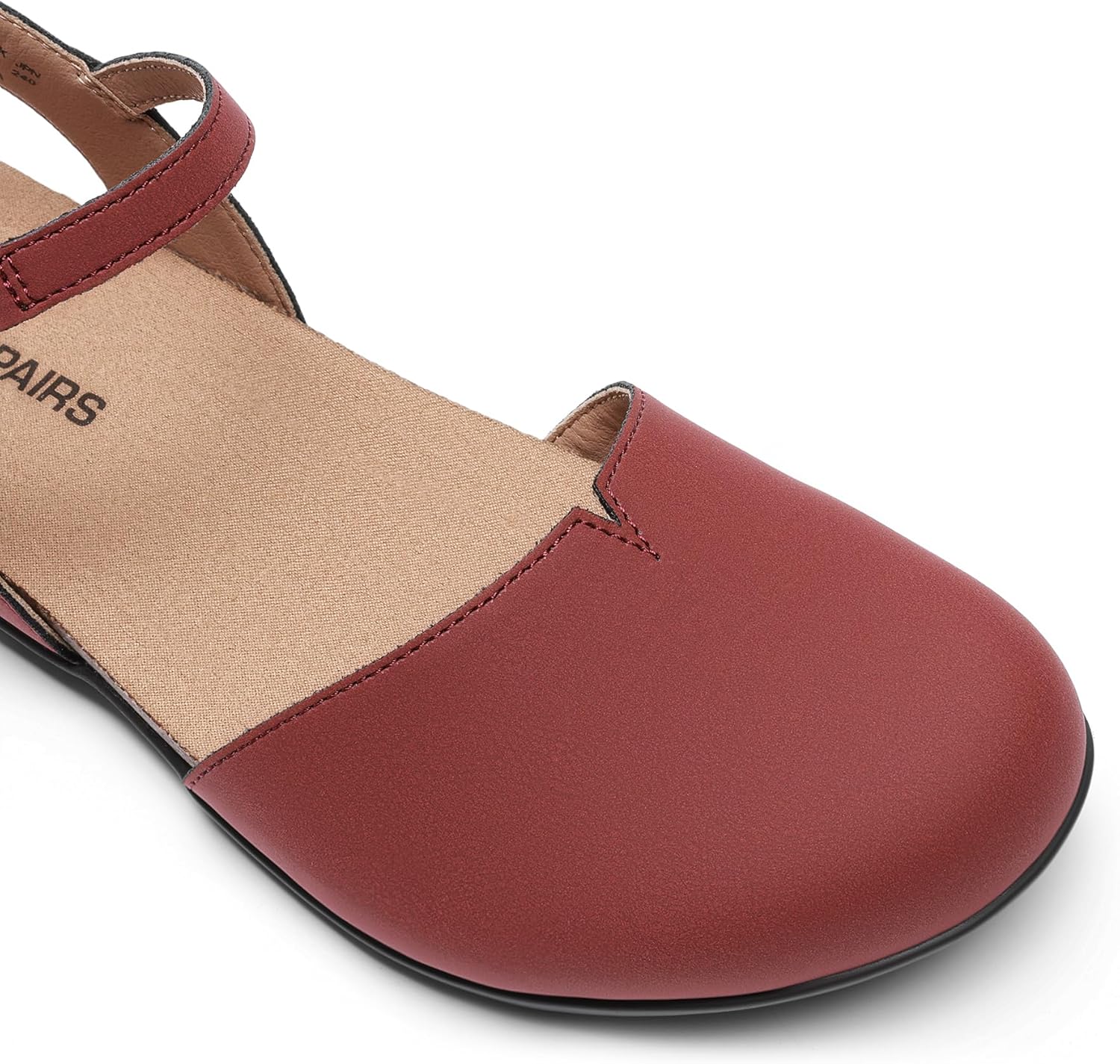 DREAM PAIRS Women's Closed Toe Sandals Arch Support Comfort Cork Footbed Flat Sandals Summer Shoes - Image 6