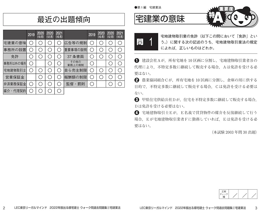2022年版 出る順宅建士 ウォーク問過去問題集 2 宅建業法