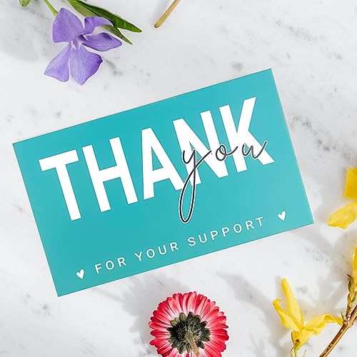Miniatura 3 de RXBC2011 Gracias por su tarjeta de apoyo Tarjetas de agradecimiento al cliente Paquete de felicitación Inserto para negocios en línea paquete de 100