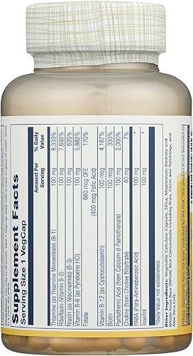 Miniatura 2 de Solaray - Complejo B, 100 mg, 100 cápsulas