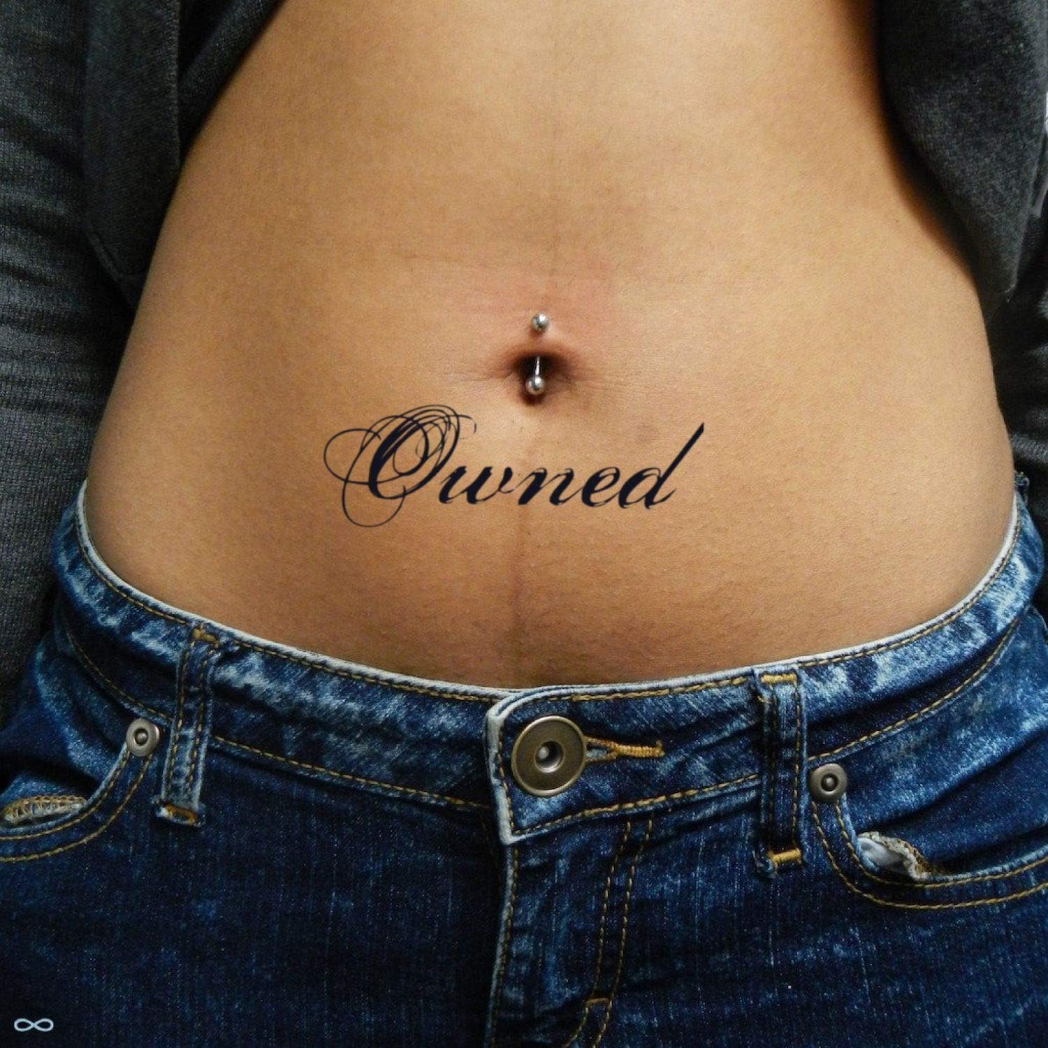 Owned Temporary Fake Tattoo Sticker (Set of 2) - ohmytat.com