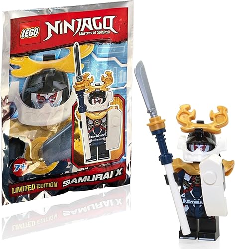 LEGO Ninjago Minifigure - Samurai X - Sons of Garmadon (edición limitada) - Paquete de láminas