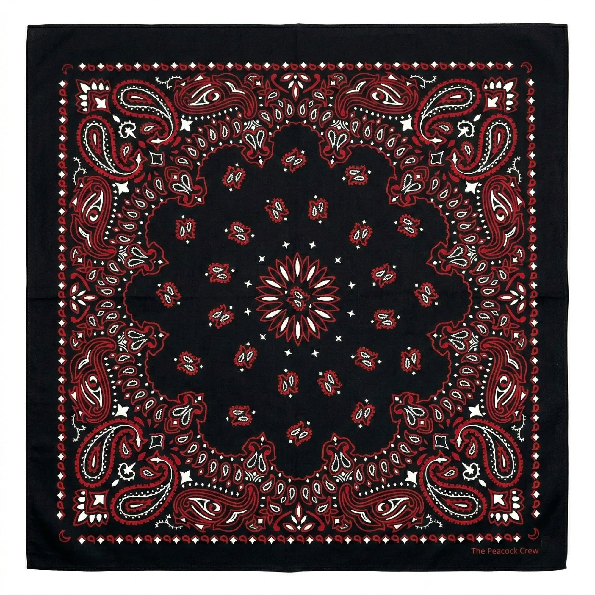 Premium Soft Cotton Designer Bandana for Men and Women 22x22 in